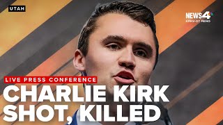 Authorities provide update after conservative activist Charlie Kirk shot, killed in Utah