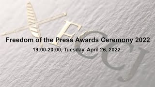 FCCJ Freedom of the Press Awards Ceremony 2022, April 26, 2022