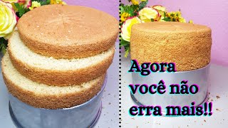 Pão de ló perfeito super fácil de fazer | massa de baunilha