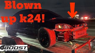 WE BLEW UP THE K24 COUPE!!