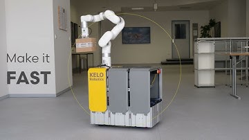 Integrate robotic arms with autonomous mobile robots (AMR)—KELO ROBILE