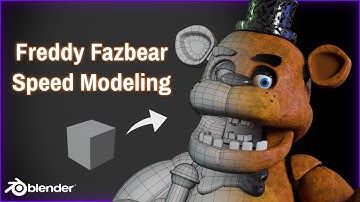 Making a Freddy Fazbear Model! (Speed Modeling) | BLENDER/FNAF