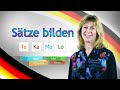 "Te Ka Mo Lo" - SÄTZE BILDEN mit adverbialen Bestimmungen Deutsch lernen #11