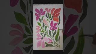 🌷#simple flower design make# drawing #trending#🌷