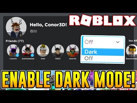 How To Enable Dark Mode Roblox Youtube - dark dev roblox