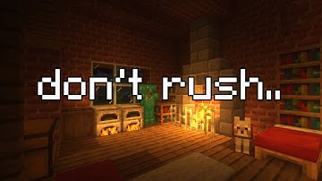 the storm will pass, hide here... (minecraft music, heavy rain)