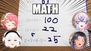 VTubers React to Elementary School Math [13 POVs]