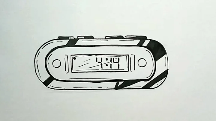 How to Draw DIGITAL CLOCK