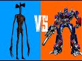 Siren Head vs Optimus Prime (GodzillaGamer battles)