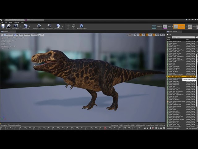 Animated T Rex - 3D model by Kyan0s (@kyan0s) [b3f6f87]