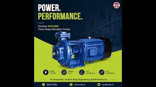 Kirloskar KDS/GMC Three Phase Monobloc Pumps | Power & Performance by Vijay Engineering