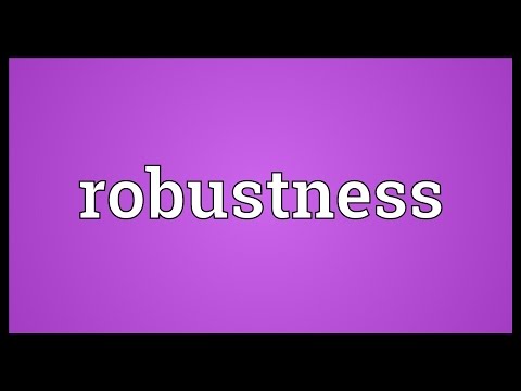 What Does Robust Mean