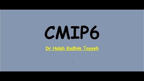 summarized CMIP6
