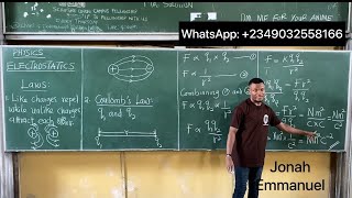 Electrostatics Coulombs Law Physics Jamb Class 