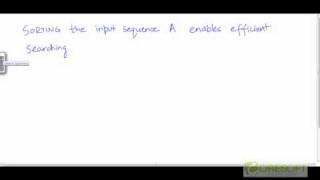 Linear search and binary search