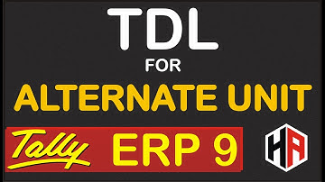 TDL FOR ALTERNATE UNIT | HOW TO MAINTAIN MULTI UNIT IN TALLY ERP 9 | TDL FOR TALLY