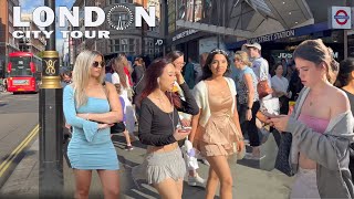 🇬🇧LONDON CITY TOUR | Walking Through Famous Shopping Street in London | London Street Walk 4K HDR