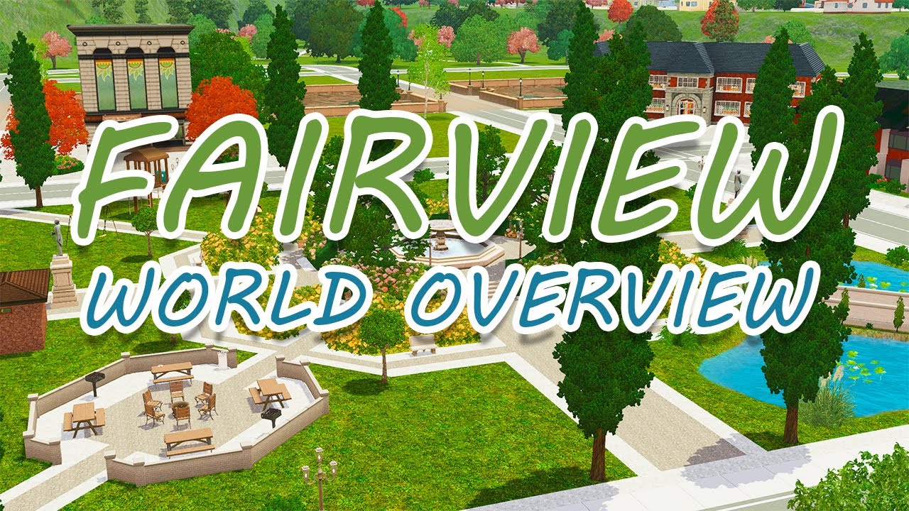 WISTERIA LANE!? Fairview The Sims 3 World Overview