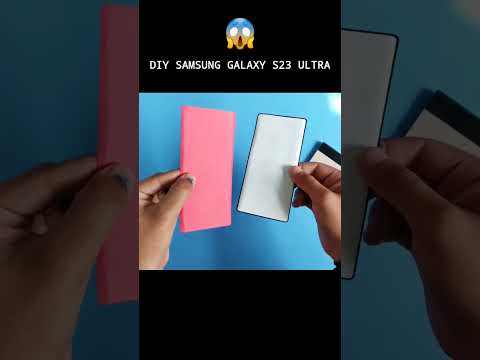DIY Samsung Galaxy S23 Ultra with Cardboard😱 #shorts #diy #papercraft #short #craft #samsung