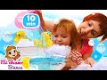 Compilation con gli animali per bambini. I giocattoli della bambina Bianca e la visita allo zoo