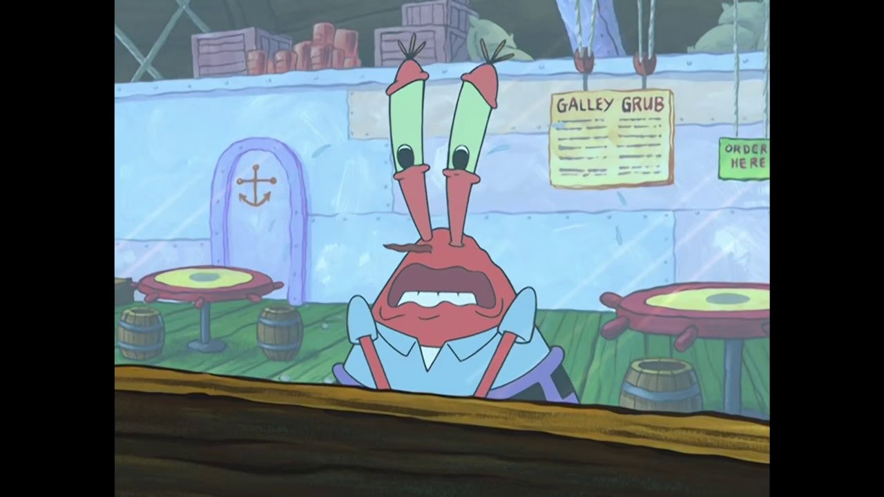 Mr. Krabs Crying in Krusty Krabs for 10 Hours - YouTube.