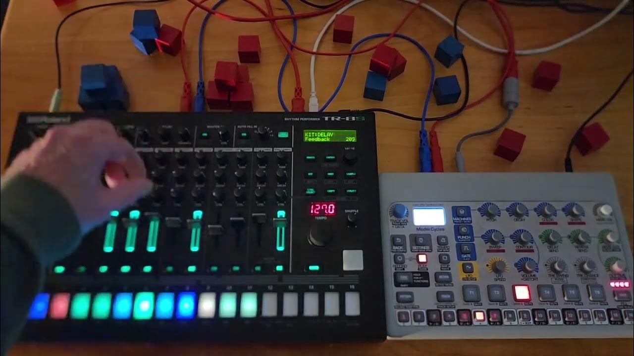 Roland TR8s and Elektron Cycles live house groove YouTube