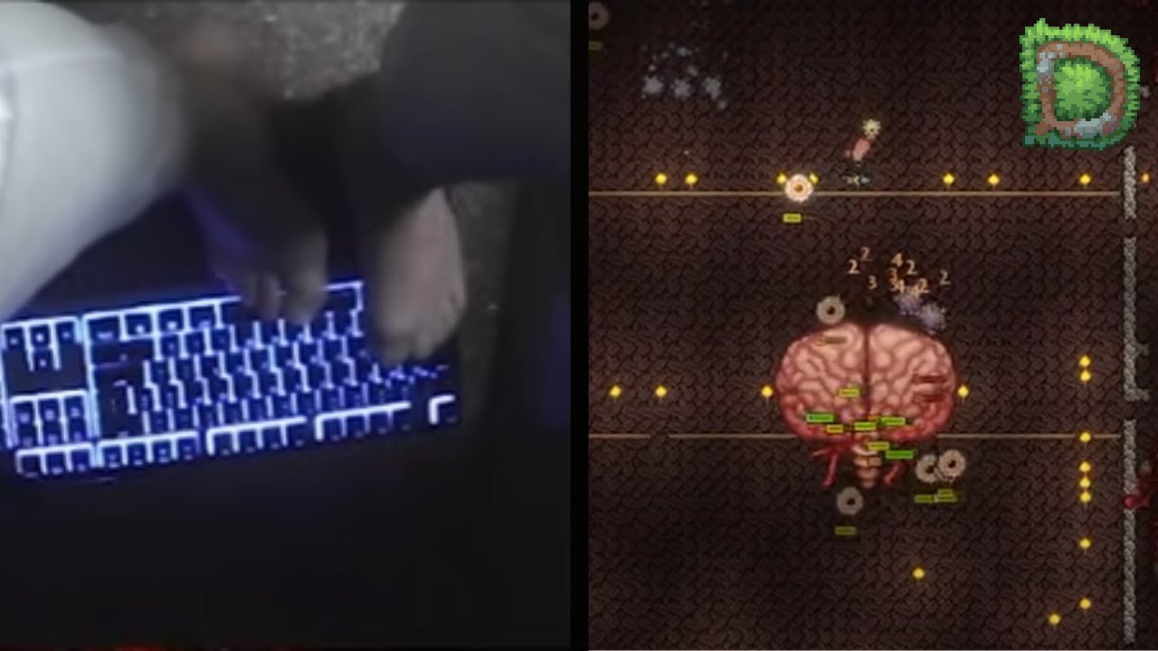 Beating Terraria With Just Your FEET?! - YouTube