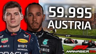 F1 Manager 23 but I try to get a lap under ONE MINUTE on Austria!