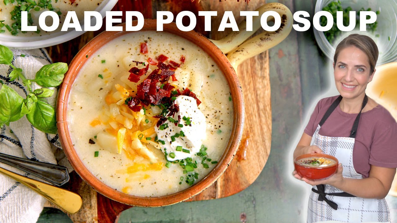 Crockpot Potato Soup Recipe (& VIDEO!) - Loaded Potato Soup