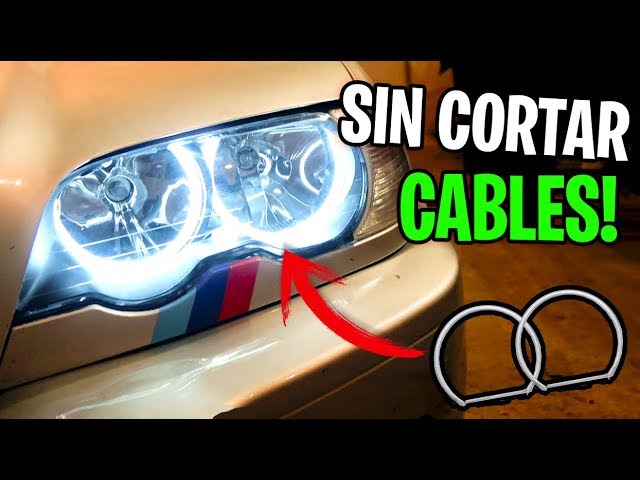 COMO INSTALAR OJOS DE ÁNGEL SIN CORTAR CABLES!! + INTERMITENTES