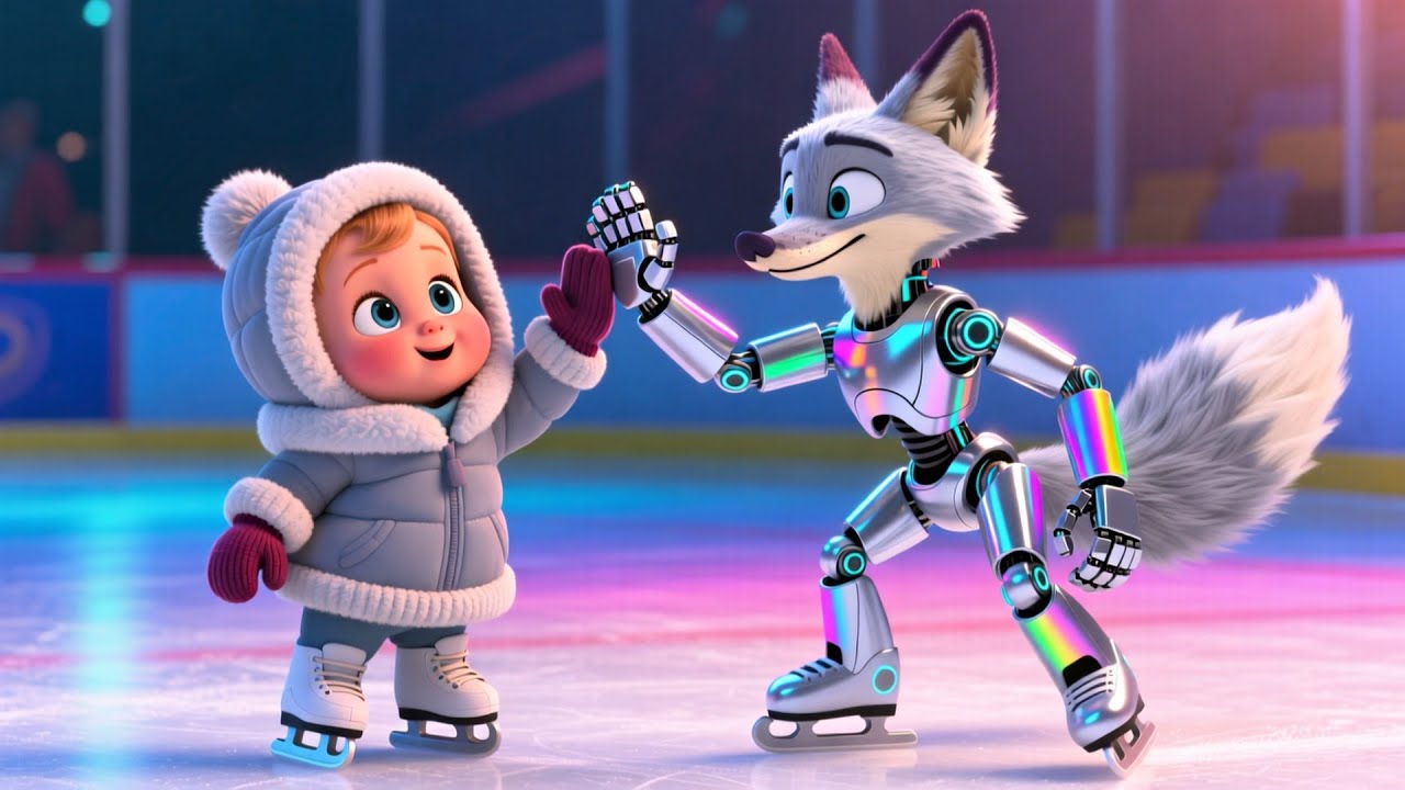 Robot Fox Color Skate Park 🤖🦊🎨✨ | Fantasy Song for Kids | Learn Colors and Magic Skate Park Fun