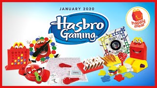 Unboxing 2020 Hasbro Gaming set of 8 McDonalds Happy Meal Kids Toys