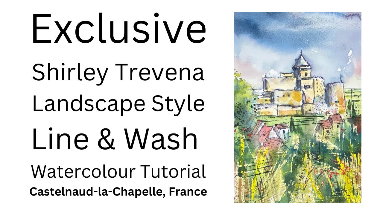 Exclusive Landscape Line & Wash Tutorial - YouTube