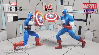 Who Comes Out on Top?!  Marvel Select Captain America Vs Marvel Legends Captain America Comparison