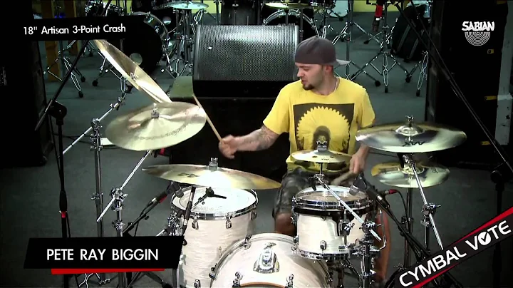 CYMBAL VOTE - Pete Ray Biggin Demo's the 18" Artis...