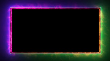 Neon Light Border | Frames Template Video | Glowing Frame Black Screen | Background Loop #viral