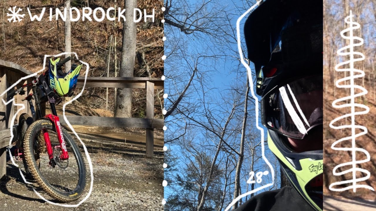 chilly windrock laps | feeling out the dh bike after injury