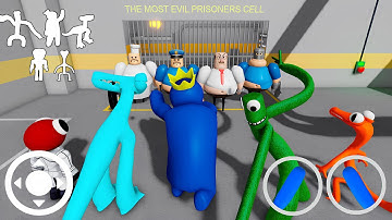 ALL RAINBOW FRIENDS SPEED RUN SCARY OBBY: BARRY