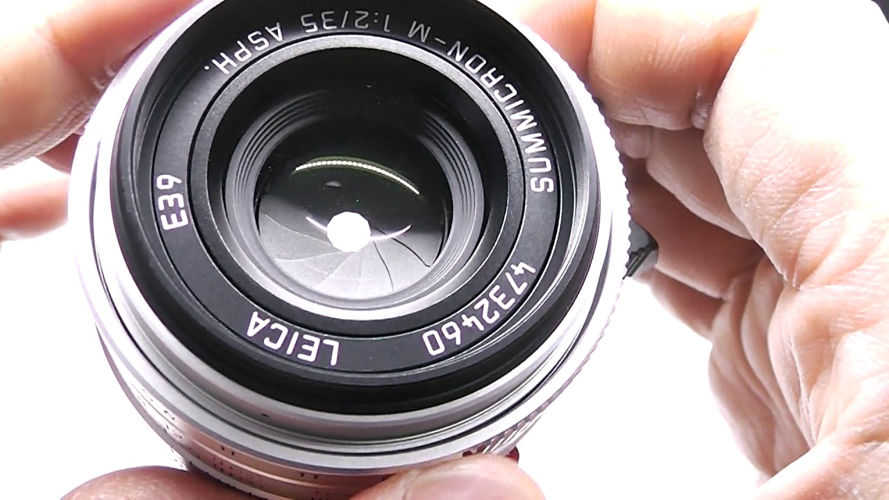 LEICA Summicron-M 35mm F2 New ASPH Silver with original lens hood