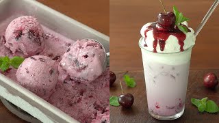 Best 3 Cherry Recipes in One Video :: Cherry Ice Cream, Cherry Latte, Sugar-free Cherry Compote