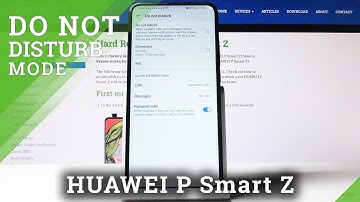 How to Enable Do Not Disturb Mode in HUAWEI P Smart Z