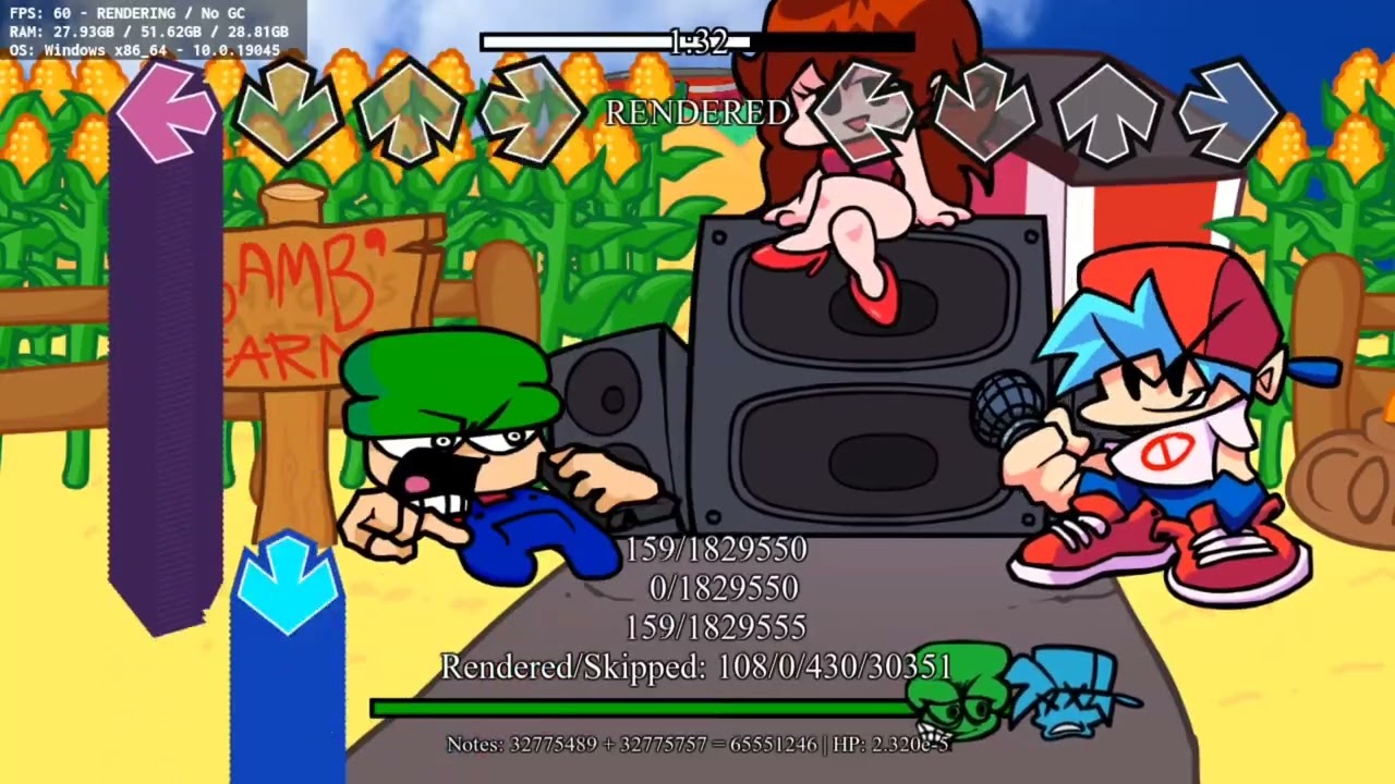 157M Notes | FNF' | Aberration Recharted | vs ? Fantrack / Spamtrack    