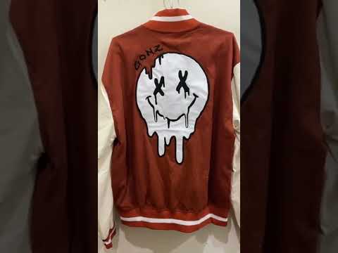 Video Áo Khóac Form Rộng Nhung Tâm Jacket Varsity Graffiti... - youtube