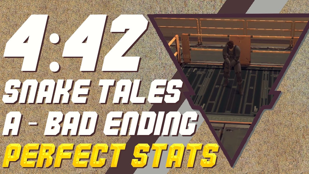 MGS2 Snake Tales Speedrun - A Wrongdoing (Bad Ending) perfect stats in 