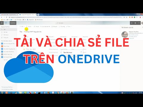 Cách tạo, chia sẻ và tải file lên thư mục trên OneDrive