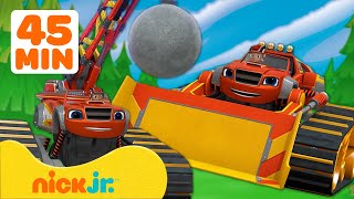 Blaze en de Monsterwielen | De BESTE bouw- & sloopmomenten van Blaze en AJ! | 45 minuten | Nick Jr.