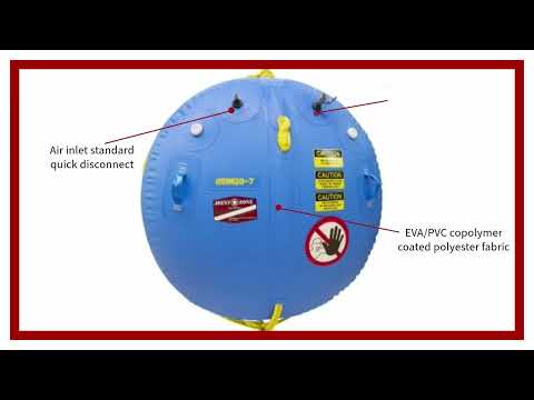 Joint Zone PO-6600 Pontoon Salvage Bag (Lifts 6600 lbs) Video