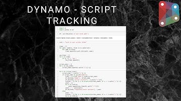 Python | Dynamo Script Tracking | Automation