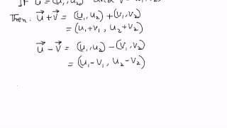 Vector Spaces -- Vector Addition