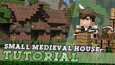 Minecraft Tutorial: Small Medieval Survival Home! Part 1/2